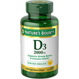 Natures Bounty Super Strength Vitamin D3-2000 IU Rapid Release Liquid Softgels (Pack of 24)