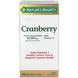 Natures Bounty Triple Strength Natural Cranberry With Vitamin C Softgels60 Ea (Pack of 24)