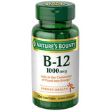 Natures Bounty Vitamin B-12 1000 Mcg Tablets Value Size 4.48Oz (Pack of 24)