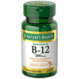 Natures Bounty Vitamin B12 500 Mcg Microlozenges 0.8Oz(Pack of 24)