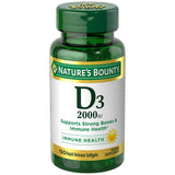 Natures Bounty Vitamin D3 2000 Iu Rapid Release Softgels 1.6Oz (Pack of 24)