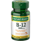 Vitamin B-12 1000 Mcg Tablets By Natures Bounty100 Tablets 1.6Oz (Pack of 24)