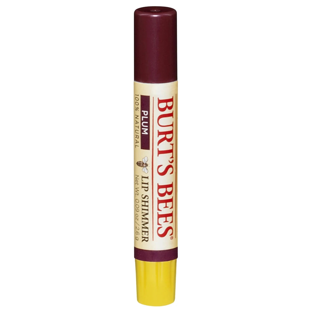 Burt’S Bees Lip Shimmer Lip Gloss Shade Plum 2.6 G 0.09 Oz (Pack Of 48)