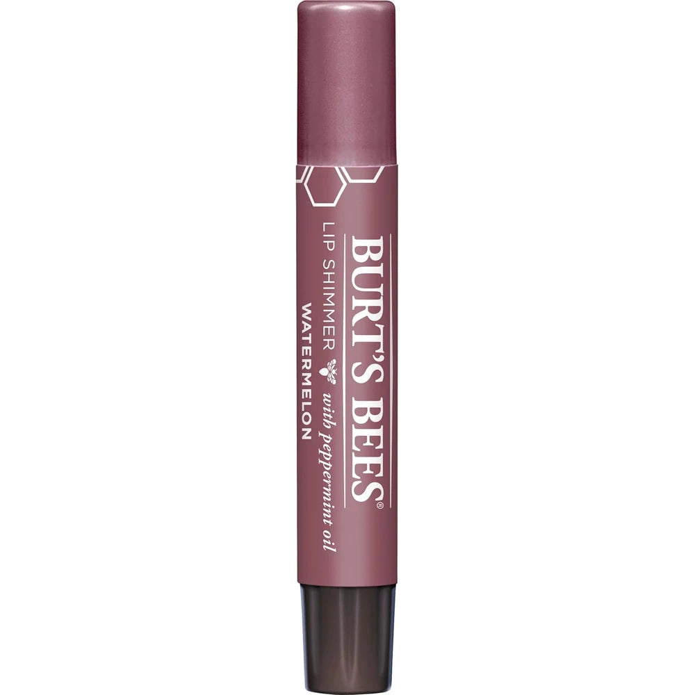 Burt'S Bees® 100% Natural Origin Moisturizing Lip Shimmer, Watermelon, 1 Tube 0.09 Oz (Pack Of 48)