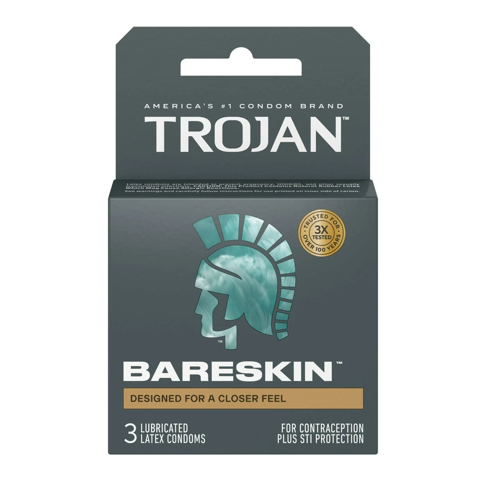 TROJAN BareSkin Sensitivity Premium Latex Condoms, 3 ea (B073SZ8M8L) (Pack of 48)