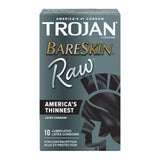Trojan Bareskin Raw Condoms - 10ct (Pack of 48)