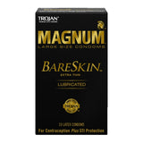 Trojan Magnum Bareskin Large Size Condoms - 10 Count (Pack of 48)