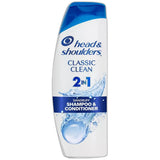 Head and Shoulders Classic Clean 2 in 1 Dandruff Shampoo and Conditioner 12.5Oz (Pack of 6)