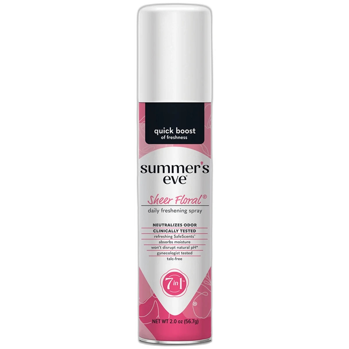 Summers Eve Freshening Spray Deodorant Sheer Floral 2Oz (Pack of 24)