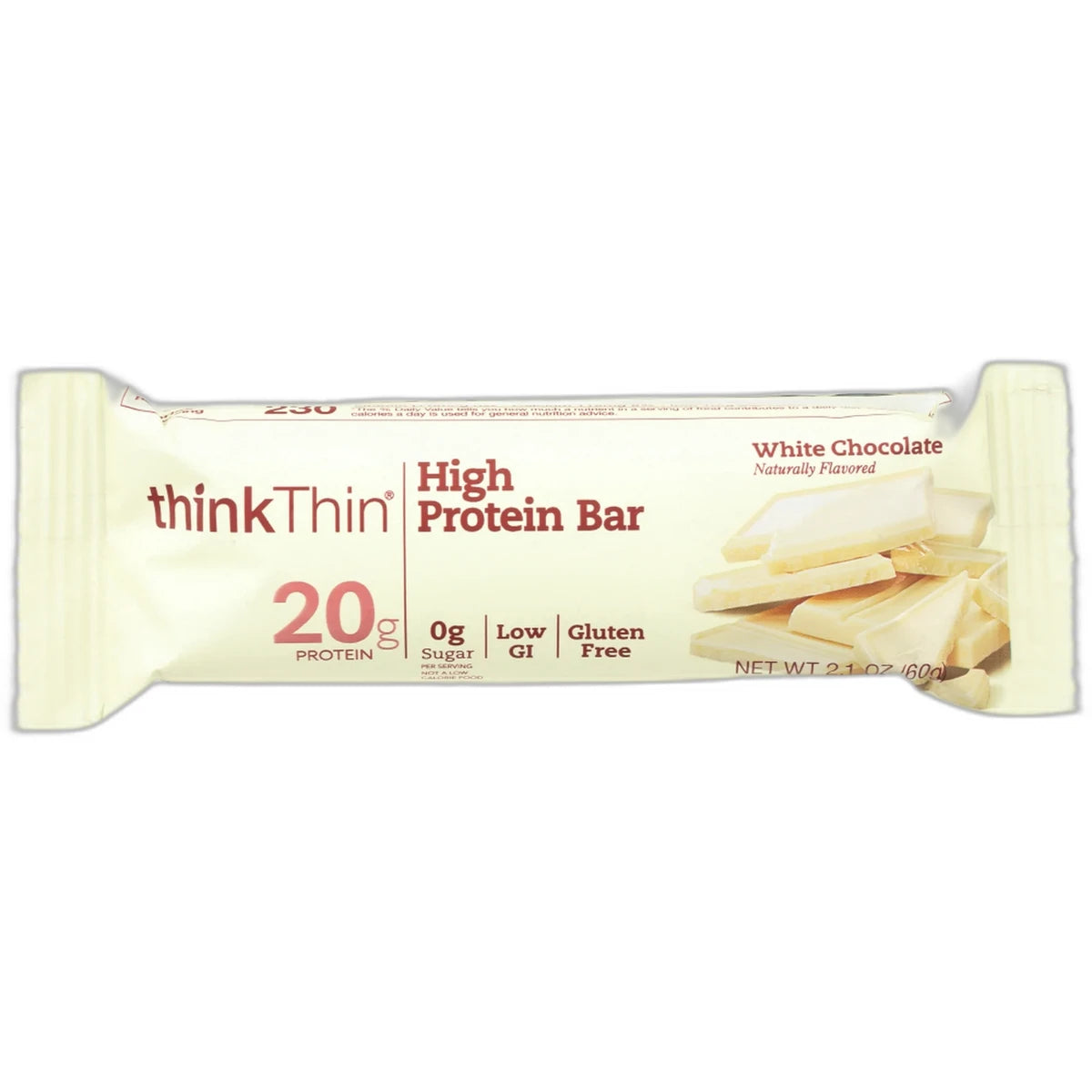 Think Thin High Protein Meal Alternative Nutrition Bar White Chocolate 2.1Oz (Pack of 120)
