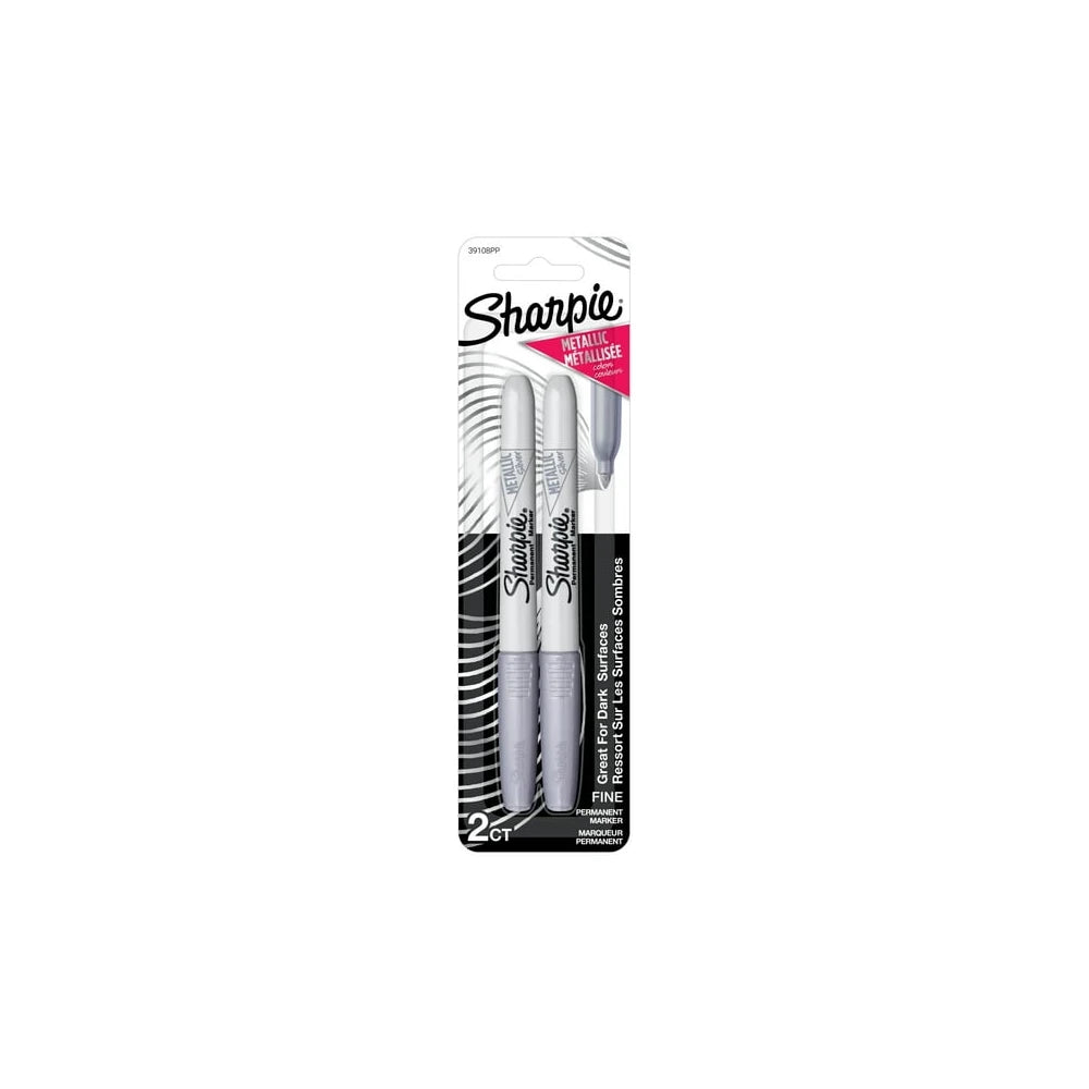 Sharpie Permanent Markers, Fine Point, Metallic, 2 Pack (39108PP) (Pack of 48)