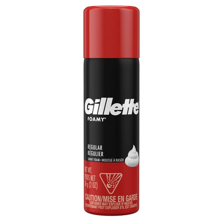 Gillette Foamy Regular Shaving Foam 2 Oz (Pack of 48)