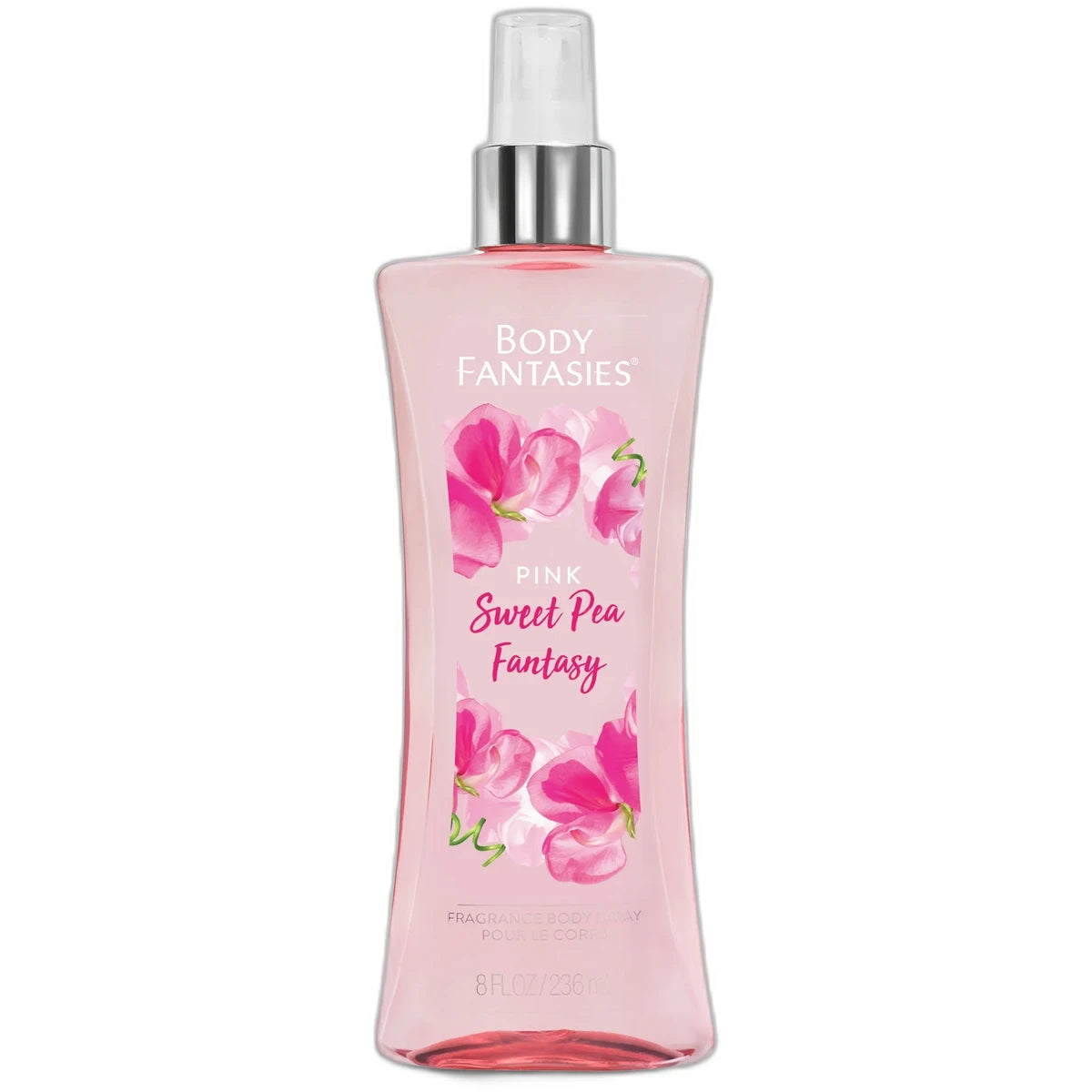 Body Fantasies Signature Pink Sweet Pea Fantasy Body Spray 8.1Oz (Pack of 12)