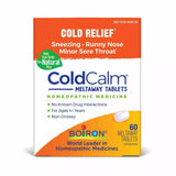 Boiron ColdCalm Tablet Relief of Common Cold Symptoms Sneezing, Runny Nose, Sore Throat, 60 Tablets (Pack of 60)