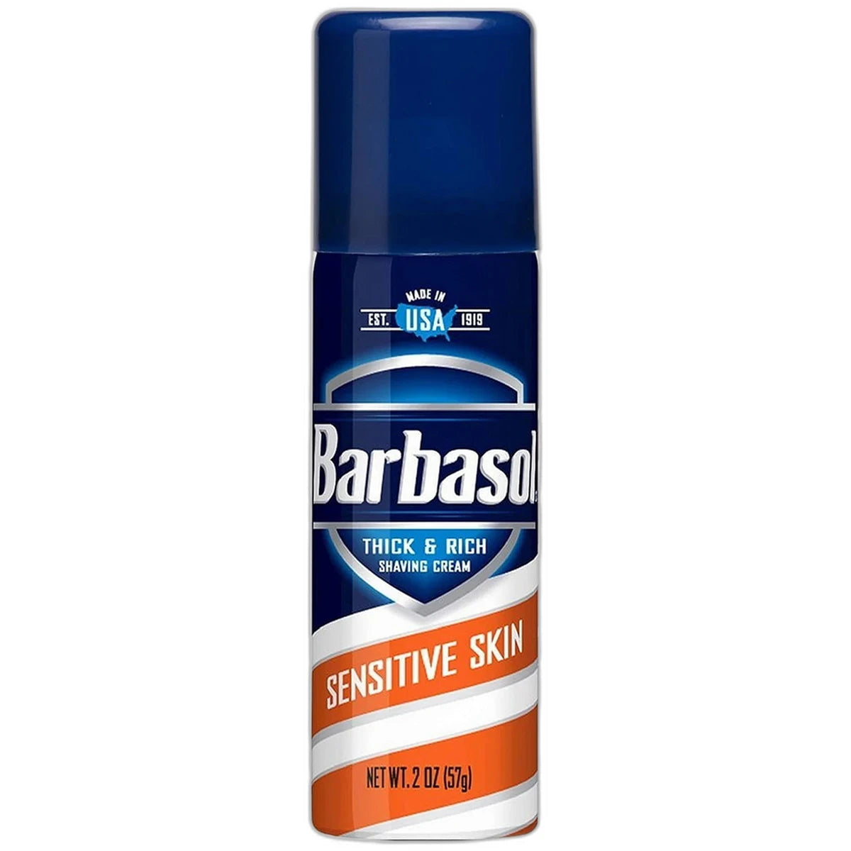 Barbasol Shave Cream Sensitive Skin Travel Size 2Oz (Pack of 24)