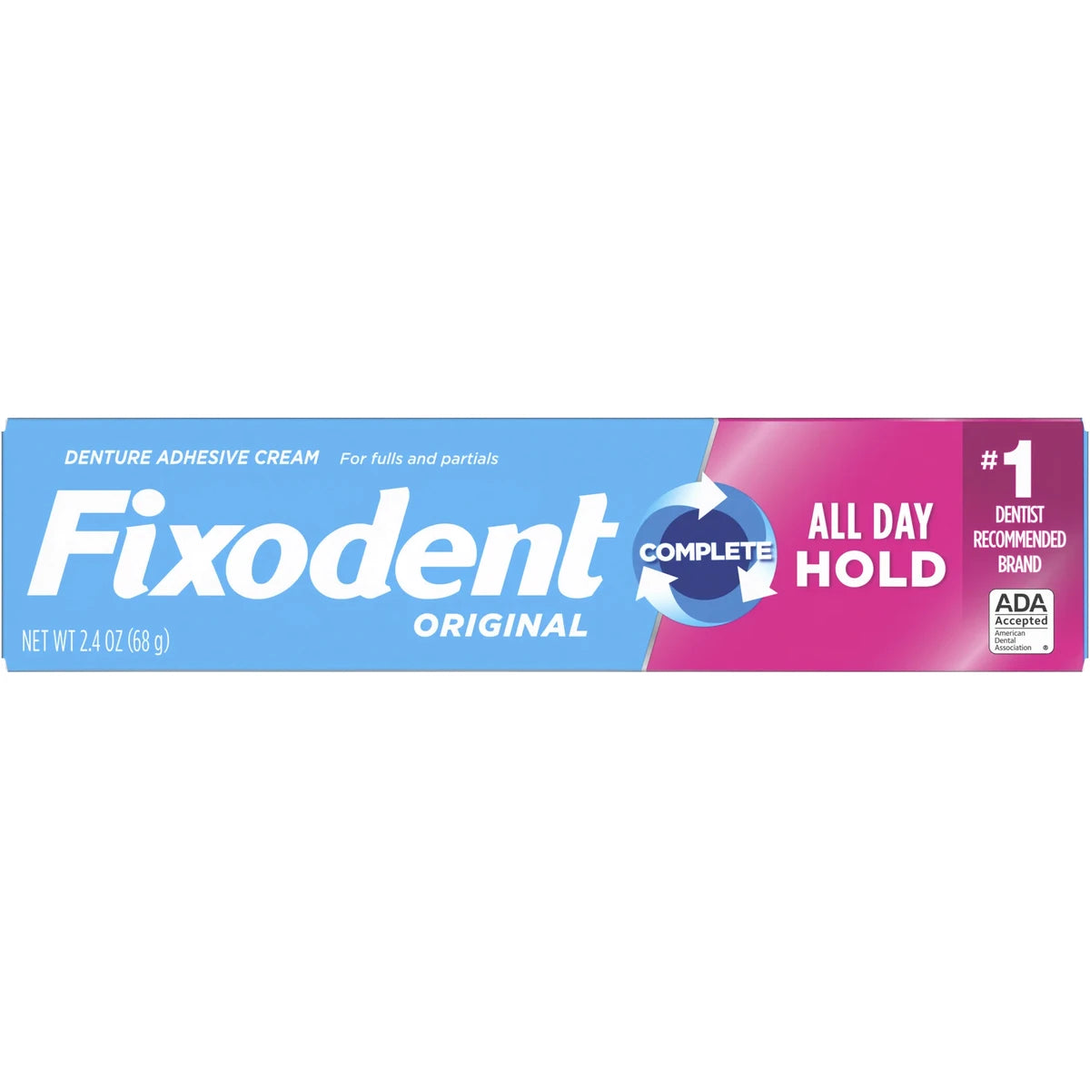 Fixodent Original Denture Adhesive Cream2.4Oz (Pack of 24)
