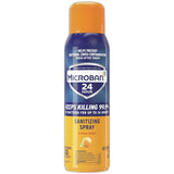 Microban 24 Hour Disinfectant Sanitizing Spray Citrus Scent 15Oz (Pack of 6)