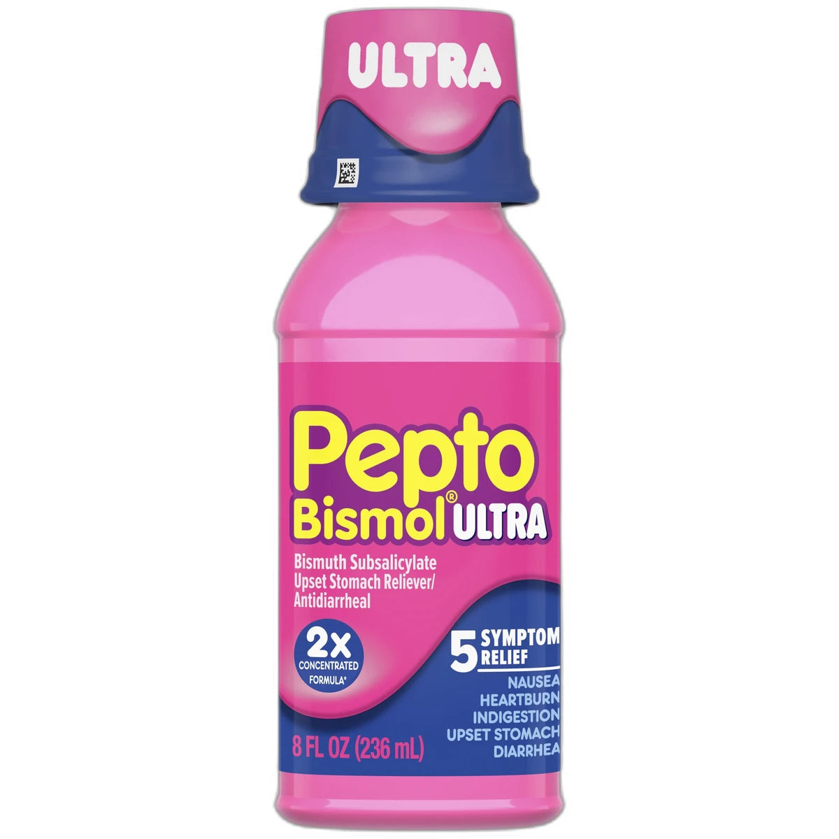 Pepto-Bismol Maximum Strength Liquid Relives Upset Stomach 8Oz (Pack of 12)