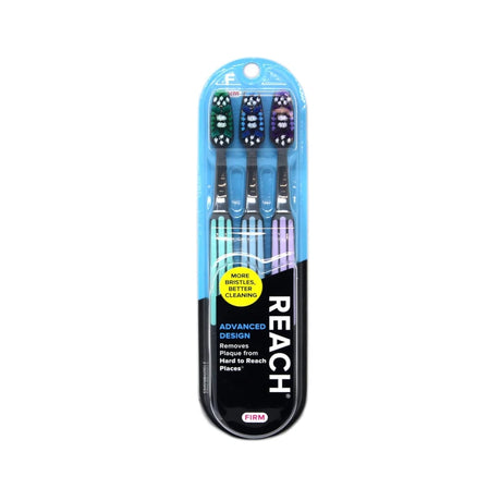 (Pack of 3) Reach Advanced Design Toothbrushes Firm Bristles (Pack of 72)