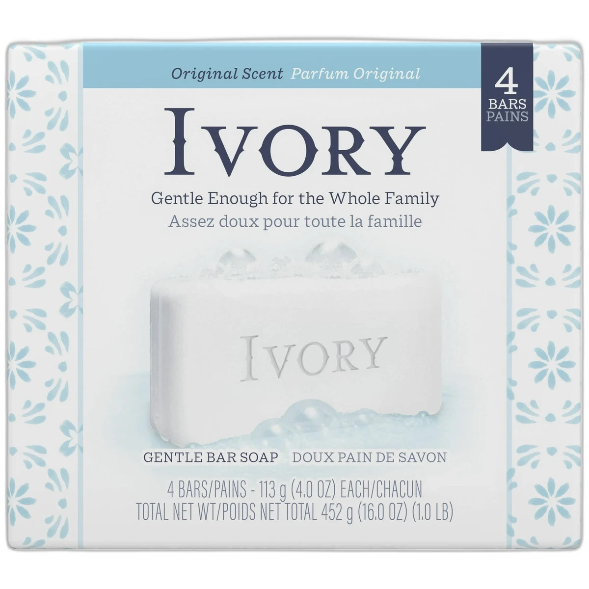 Ivory Original Soap Bath Bar 4Oz (Pack of 18)