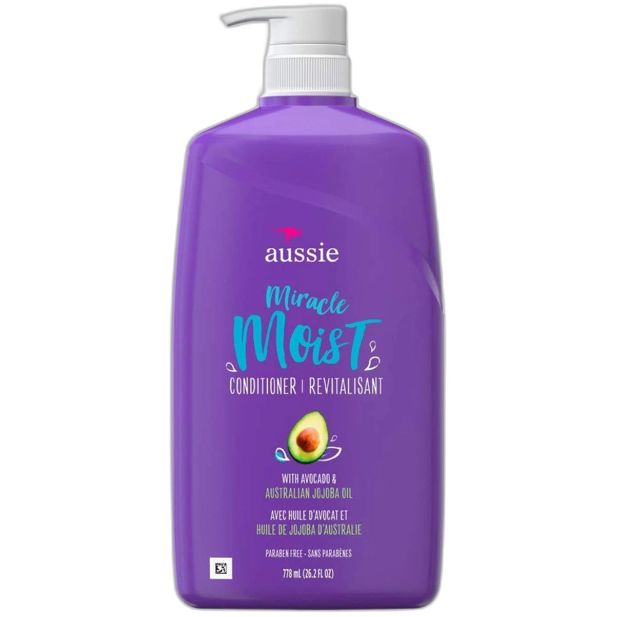 Aussie Miracle Moist Hair Conditioner Avocado and Australian Jojoba Oil 26.2Oz (Pack of 4)