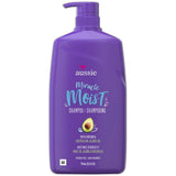 Aussie Miracle Moist Hair Shampoo with Pump Avocado and Australian Jojoba Oil 26.2Oz (Pack of 4)