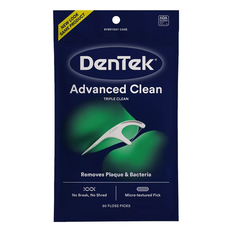 Dentek Triple Clean Eco-Friendly 90 Picks 1.6 Oz (Pack of 72)