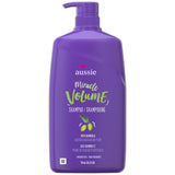Aussie Miracle Volume Hair Shampoo with Pump 26.2Oz (Pack of 4)