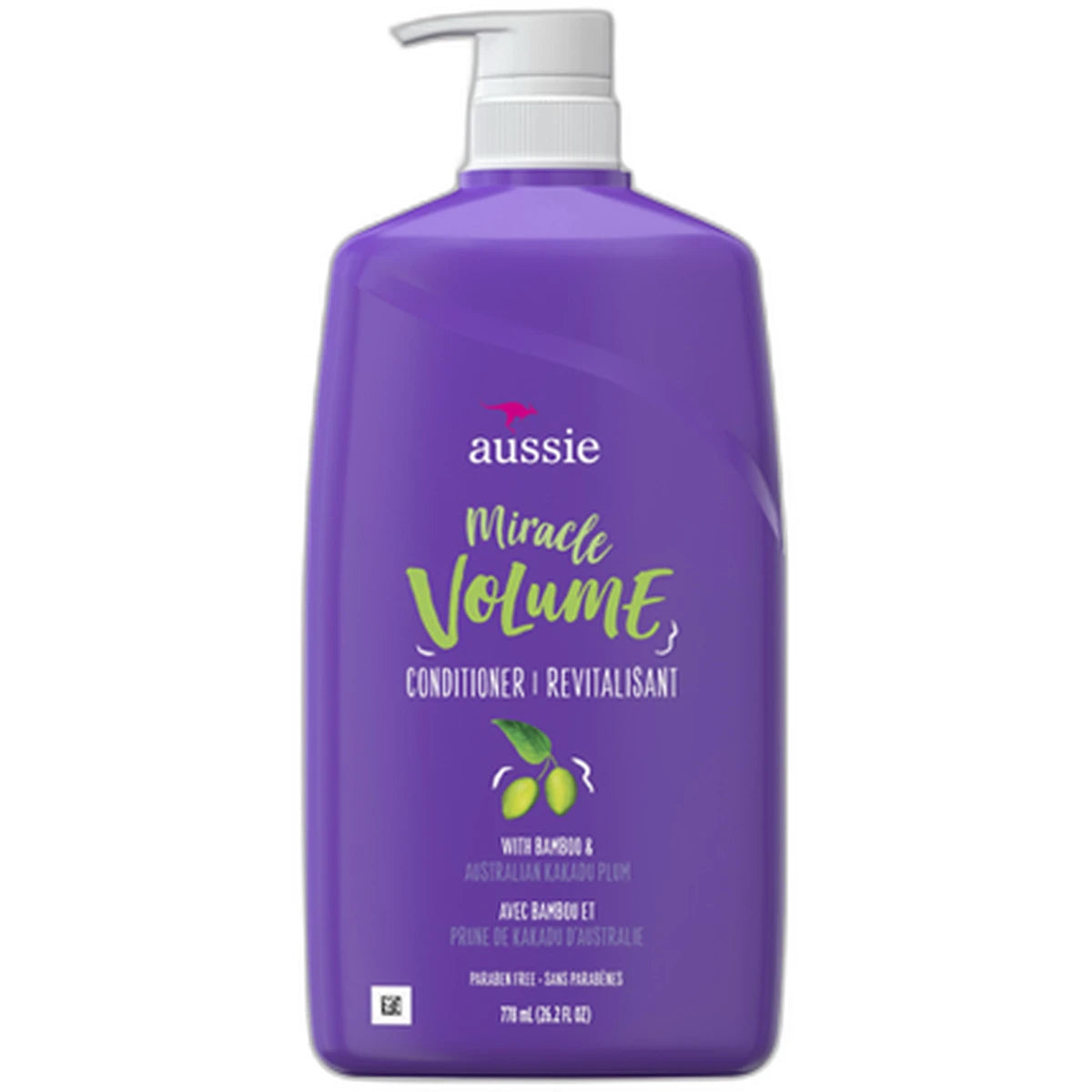 Aussie Miracle Volume Revitalisant Hair Conditioner with Pump 26.2Oz (Pack of 4)