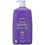 Aussie Miracle Volume Revitalisant Hair Conditioner with Pump 26.2Oz (Pack of 4)