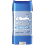 Gillette 3X Clear Gel Antiperspirant Deodorant Cool Wave 3.8Oz (Pack of 12)