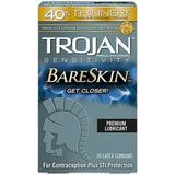 Trojan Sensitivity Bareskin Premium Latex Condoms 1.13oz (Pack of 48)