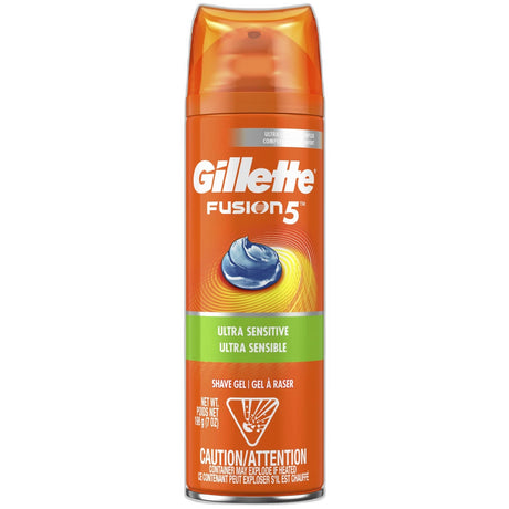 Gillette Fusion Hydra Gel Ultra Sensitive7Oz (Pack of 6)