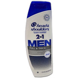 Head and Shoulders Mens 2 in 1 Dandruff Shampoo and Conditioner Coastal Tide 12.5Oz (Pack of 6)