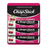Chapstick Classic Lip Balms, Cherry, Pack Of 3 Sticks , 0.15 Oz (Pack Of 72)