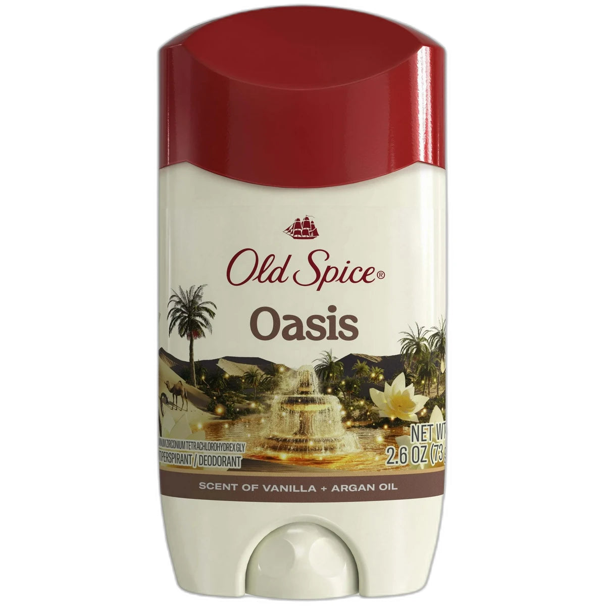 Old Spice Antiperspirant Deodorant for Men Oasis with Vanilla 2.6Oz (Pack of 12)