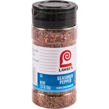 Lawry's Kosher Colorful Coarse Ground Blend Seasoned Pepper, 2.25 Oz (Pack of 72)