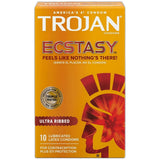 Trojan Stimulations Ultra Smooth Lubricant Latex Condoms 0.2Oz (Pack Of 48)