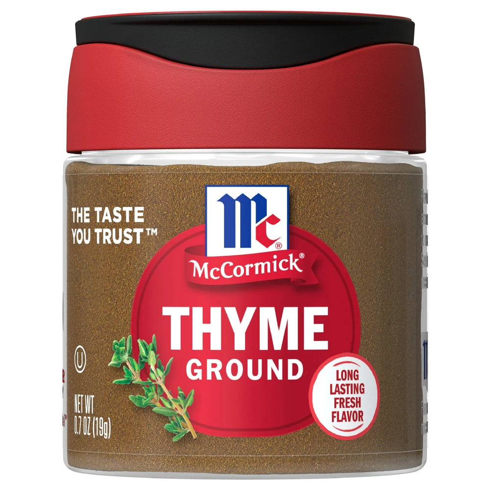 McCormick Kosher Ground Thyme Bottle 0.7 Oz (Pack of 72)