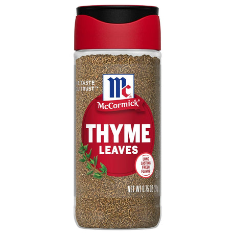 McCormick Whole Thyme Leaves Bottle 0.75 Oz (Pack of 72)