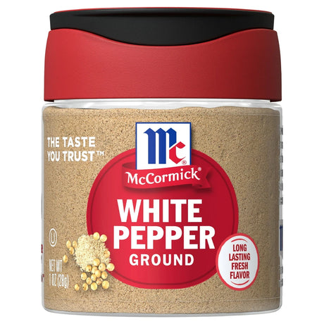 McCormick All Natural Kosher Ground White Pepper Bottle 1 Oz (Pack of 72)