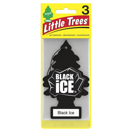 Little Trees Air Air Freshener Tree Black Ice (Pack of 96)