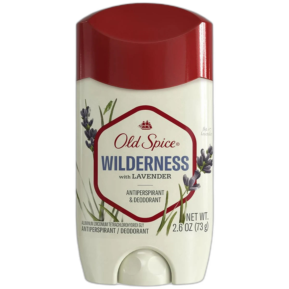 Old Spice Wilderness with Lavender Antiperspirant and Deodorant for Men 2.6Oz (Pack of 12)