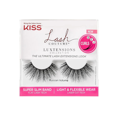 Kiss Extensions Collection Lashes Russian Volume EXL03 - Lot of 2 Packages (Pack of 108)