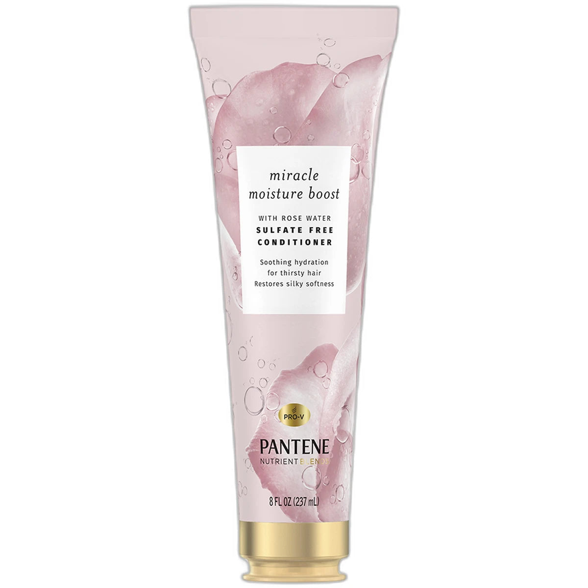 Pantene Pro V Nutrient Blends Miracle Moisture Boost Conditioner Rose Water 8Oz (Pack of 12)