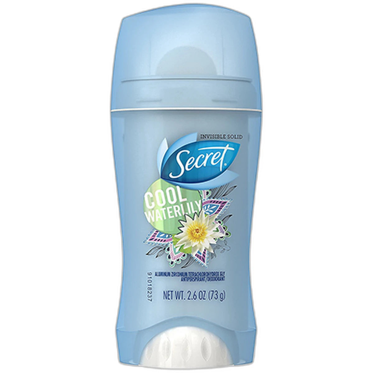 Secret Fresh Antiperspirant And Deodorant Invisible Solid Cool Waterlily 2.6Oz (Pack of 12)