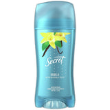 Secret Invisible Solid Antiperspirant Deodorant Vanilla Scent 2.6Oz (Pack of 12)