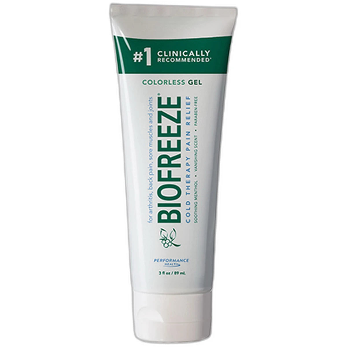 Biofreeze Classic Pain Relief Colorless Gel Tube 3Oz (Pack of 24)