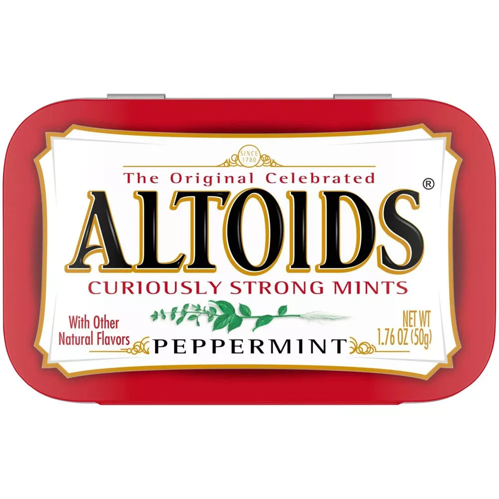 Altoids Peppermint Mint Tin, 1.76 Oz (Pack of 144)