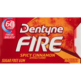 DENTYNE FIRE CINNAMON SINGLES (Pack of 162)